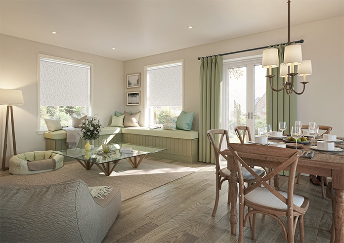 Ditsy Spring, Hessian - Twist&Fit Roller Blind - Image 7